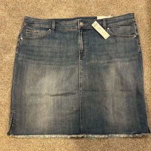 Chico's Classic Blue Denim Mini Skirt